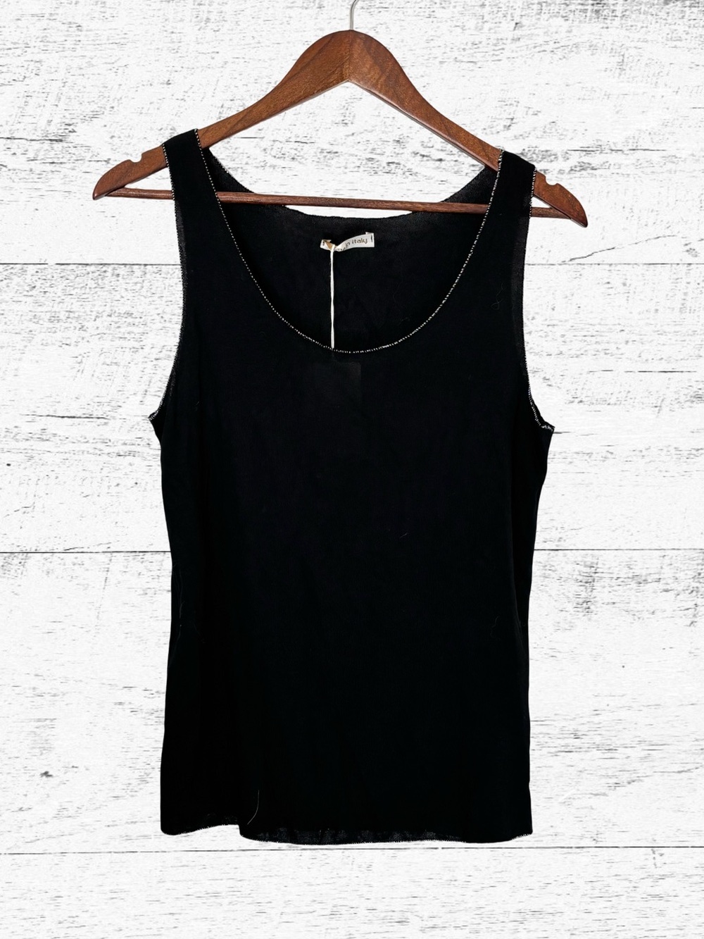 Classic Black Scoop Neck Tank Top